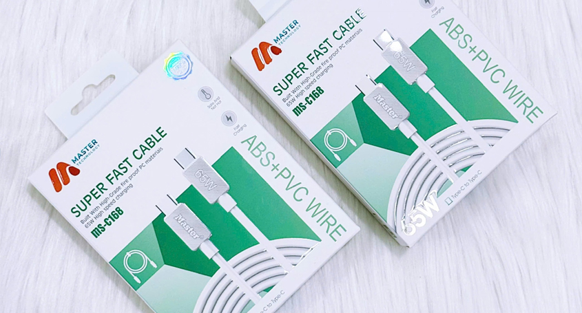 Cáp sạc nhanh Master MS-C168 65W (C-C)