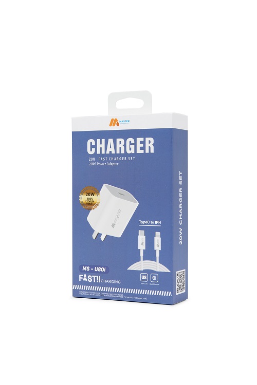 Bộ sạc nhanh Master Dành Cho Iphone MS U80i ( 20W)