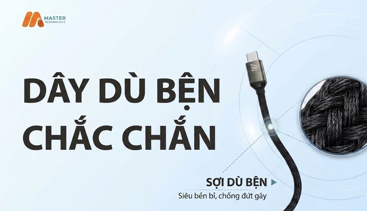 Cáp sạc nhanh Master 30W MS-C36 (C-L) 