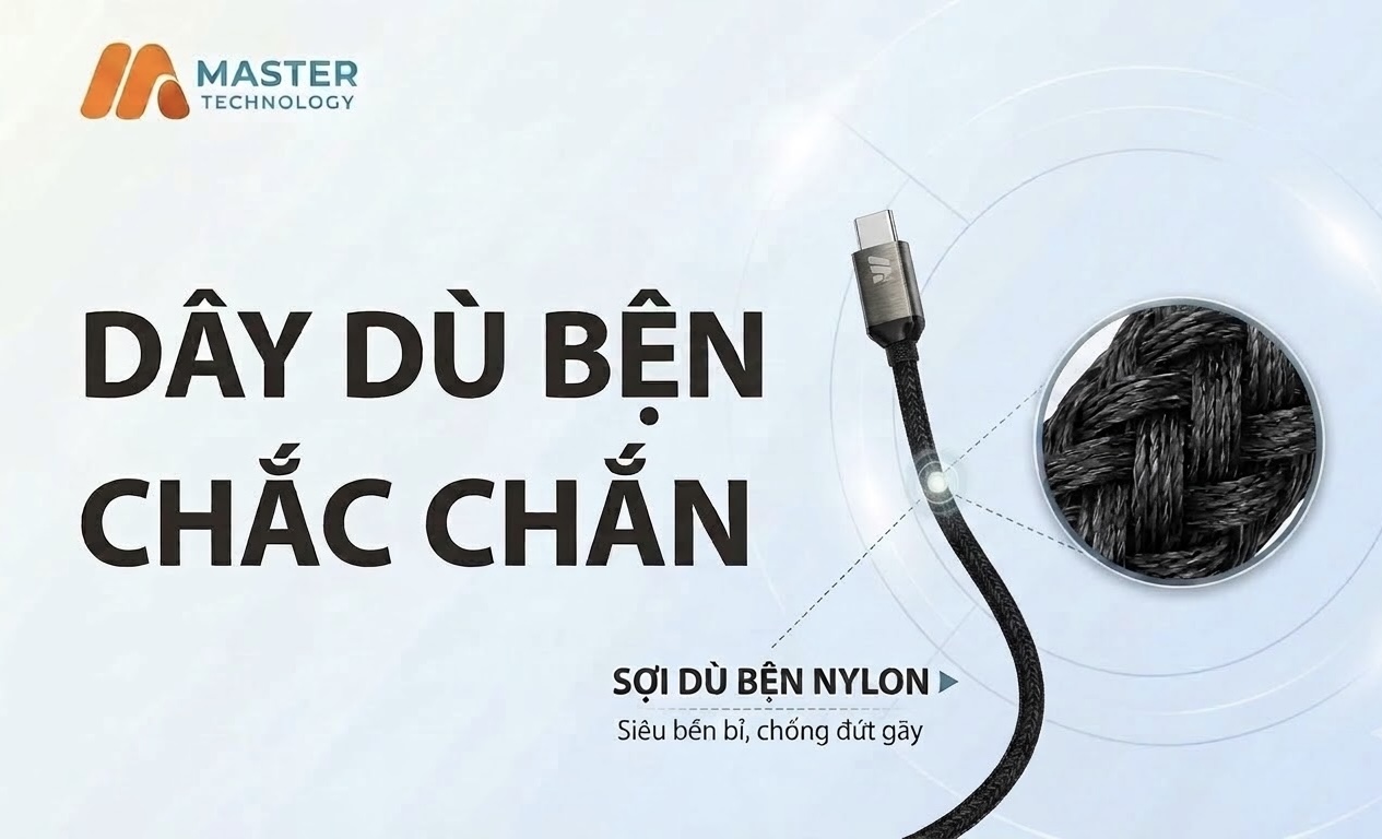 Cáp sạc nhanh Master 30W MS-C36 (C-L) 