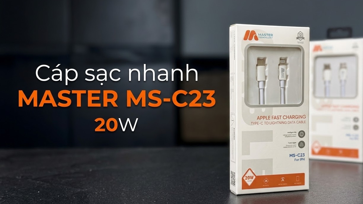 Cáp sạc nhanh Master MS-C23 20W ( C to L )
