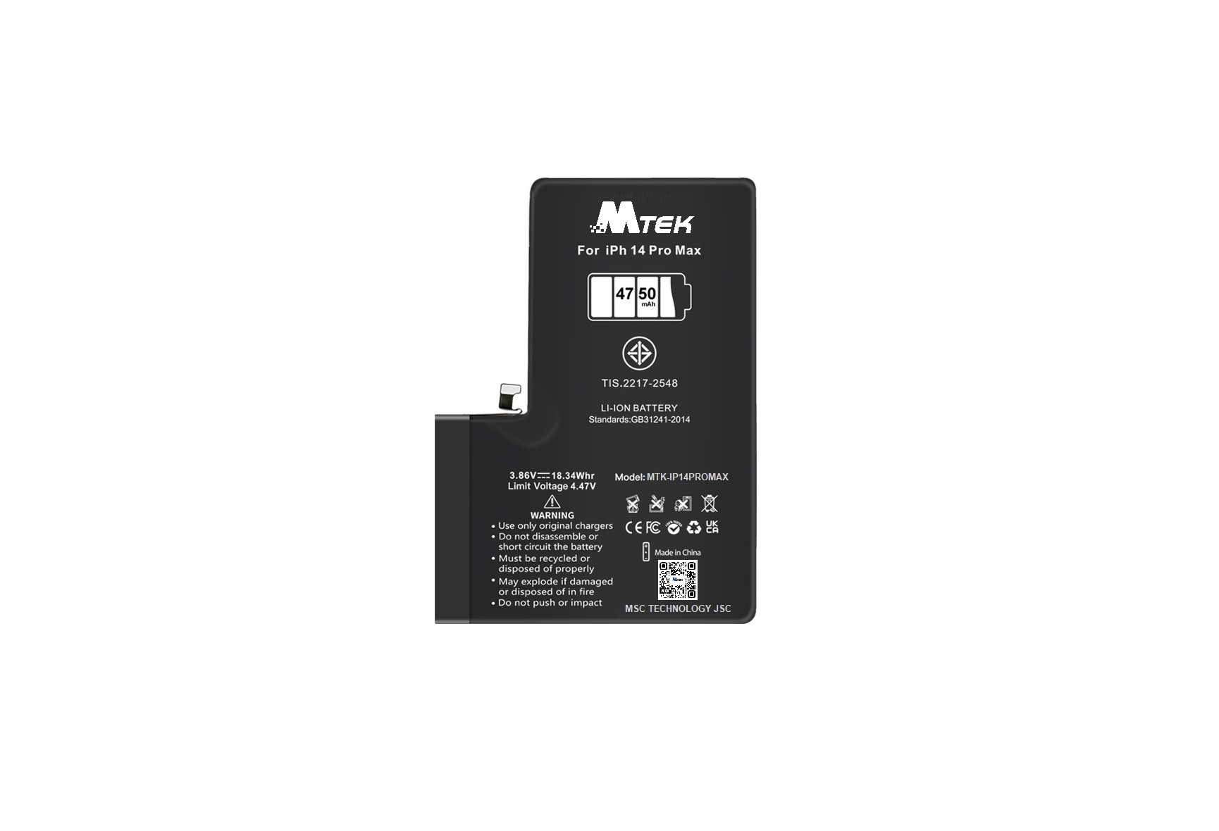 Pin IP MTEK dung lượng cao IP14PROMAX